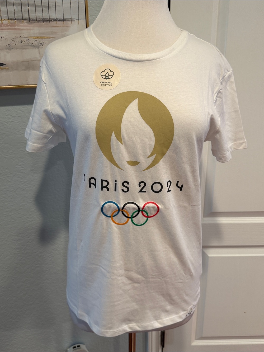 White Paris 2024 Olympic Graphic Tee - Short Sleeve